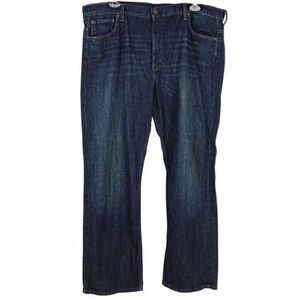 Levi’s 569 Loose Fit Jeans Straight Leg Dark Wash Men's Size 42 X 31.5 (Altered)
